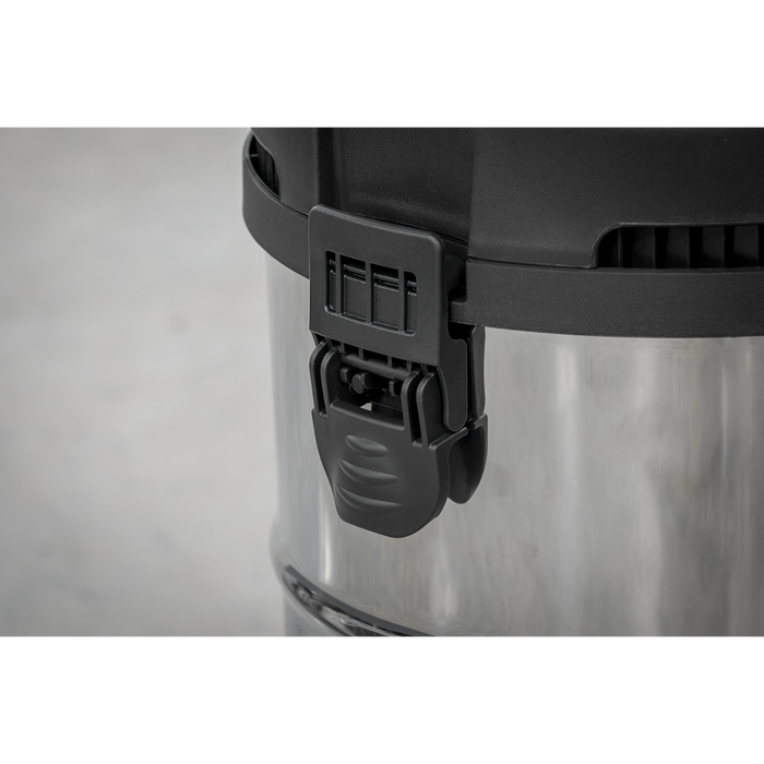 Industrial Vacuum Cleaner Stainless Steel Drum Auto Start 30L 1400W/230V | PC300SDAUTO