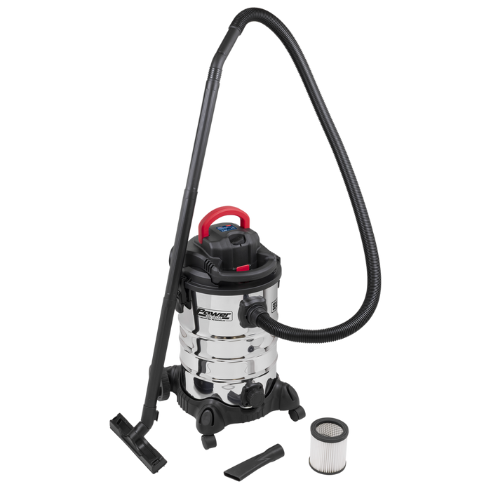 30L Vacuum Cleaner Wet & Dry with Stainless Steel Drum & Detachable Leaf Blower 1200W/230V | PC300SD
