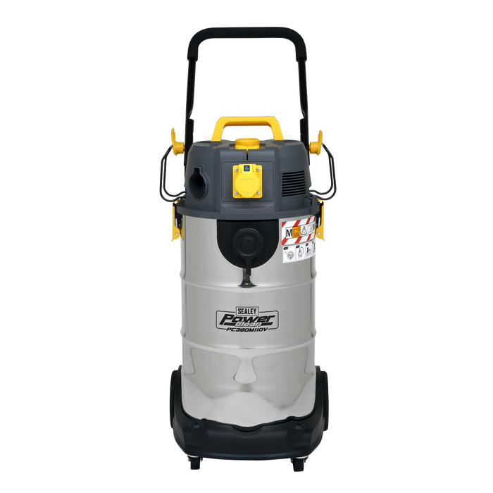 38L M Class Dust-Free Vacuum Cleaner Wet & Dry Stainless Steel Drum 1100W/110V | PC380M110V