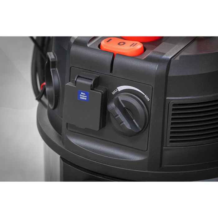 M Class Dust-Free Vacuum Cleaner Wet & Dry Stainless Steel Drum 38L 1500W/230V | PC380M