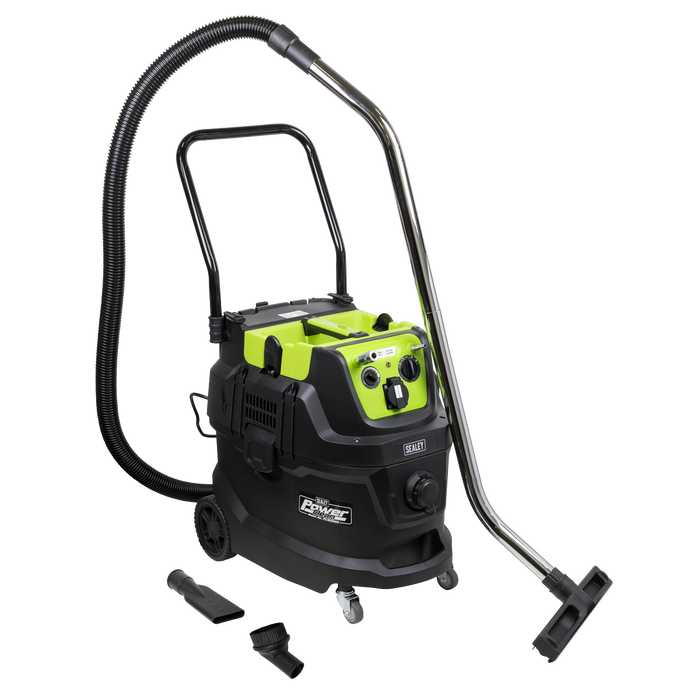 M Class Dust-Free Industrial Wet & Dry Vacuum Cleaner 40L with Autostart for Air/Electric Power Tools 1600W/230V | PC400MA