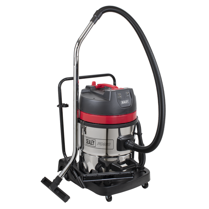 60L Vacuum Cleaner Wet & Dry with Stainless Steel Drum 2400W/230V | PC460
