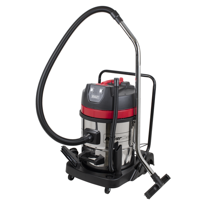 60L Vacuum Cleaner Wet & Dry with Stainless Steel Drum 2400W/230V | PC460
