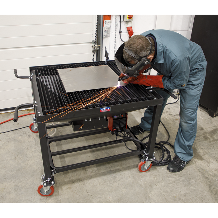 Adjustable Height Plasma Cutting Table/Workbench with Castor Wheels | PCT2