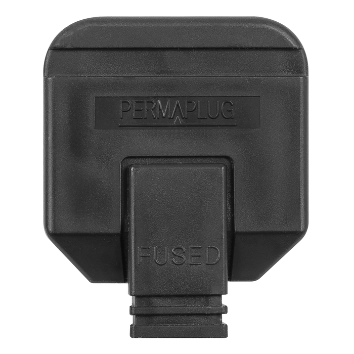 13A Heavy-Duty Rewirable Plug - Black | PL/13/3S