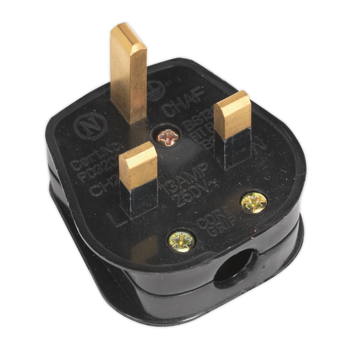 13A Rewirable Plug - Black | PL13/320S