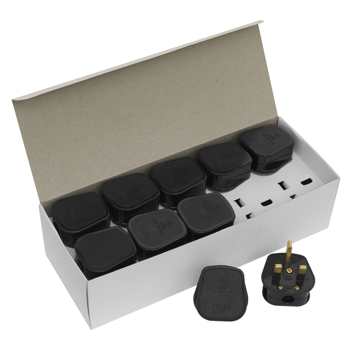 13A Rewirable Plug - Black - Pack of 20 | PL13/320