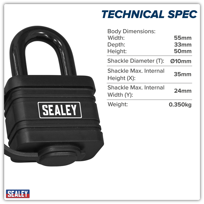 Steel Body Weatherproof Padlock 54mm | PL302W