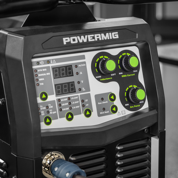 500A Professional Gas/Gasless MIG/TIG/MMA Inverter Welder With Portable Wire Feeder 400V/3ph | POWERMIG500i