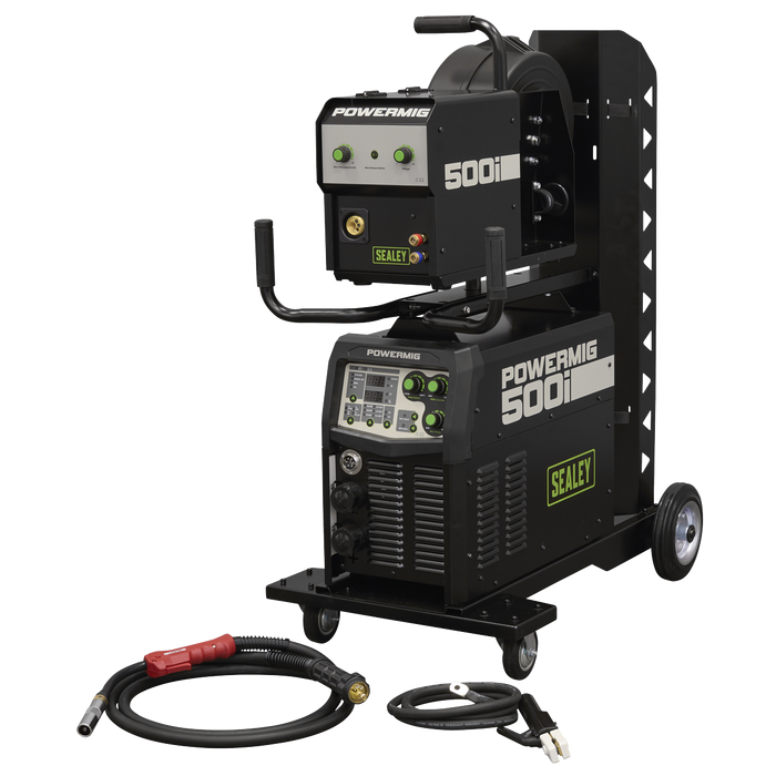500A Professional Gas/Gasless MIG/TIG/MMA Inverter Welder With Portable Wire Feeder 400V/3ph | POWERMIG500i