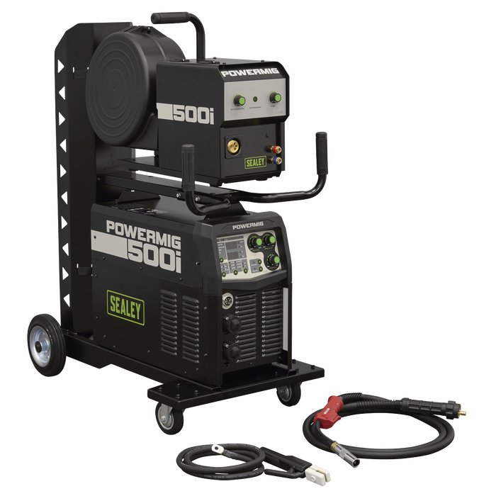 500A Professional Gas/Gasless MIG/TIG/MMA Inverter Welder With Portable Wire Feeder 400V/3ph | POWERMIG500i