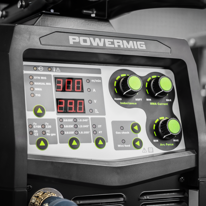 500A Professional Gas/Gasless MIG/TIG/MMA Inverter Welder with Portable Wire Feeder & Water Cooler 400V 3ph | POWERMIG500Wi
