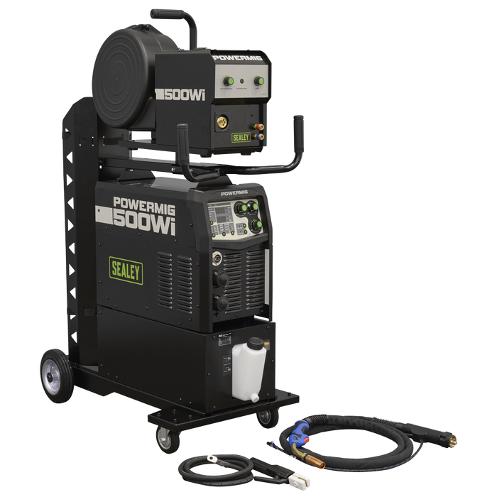 500A Professional Gas/Gasless MIG/TIG/MMA Inverter Welder with Portable Wire Feeder & Water Cooler 400V 3ph | POWERMIG500Wi