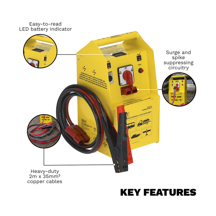 12/24V Emergency Jump Starter 500hp Start | POWERSTART500