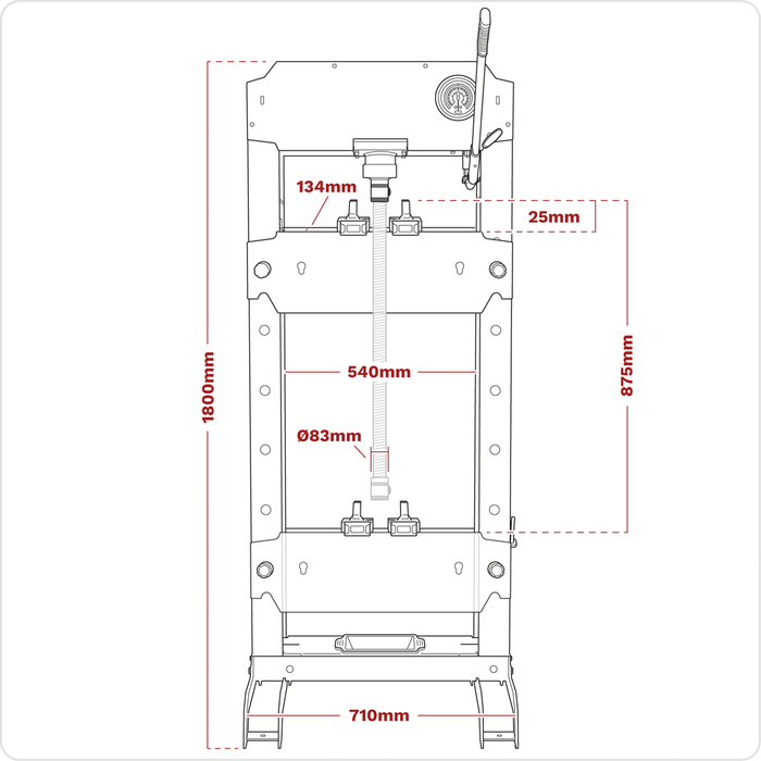 Viking Floor Type Hydraulic Press 20 Tonne | PPF20S