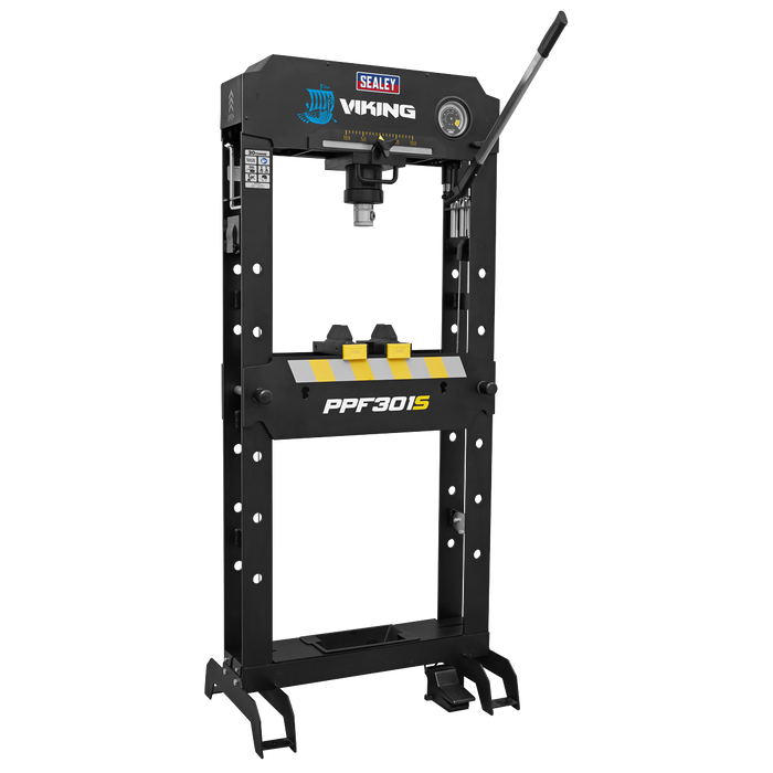 Viking Floor Type Air/Hydraulic Press with Sliding Ram and Foot Pedal 30 Tonne | PPF301S