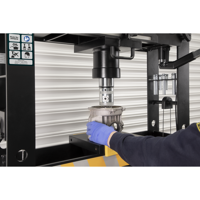 Viking Floor Type Air/Hydraulic Press with Sliding Ram and Foot Pedal 50 Tonne | PPF501S