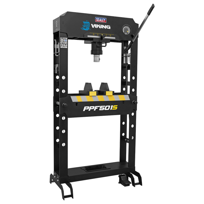Viking Floor Type Air/Hydraulic Press with Sliding Ram and Foot Pedal 50 Tonne | PPF501S