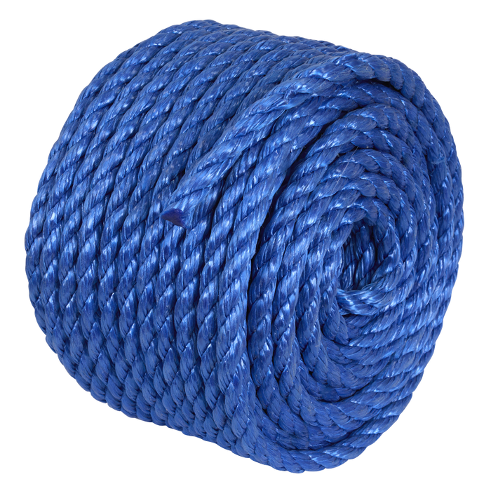 10mm x 30m Polypropylene Split Film Twisted Rope, Blue | PR1030