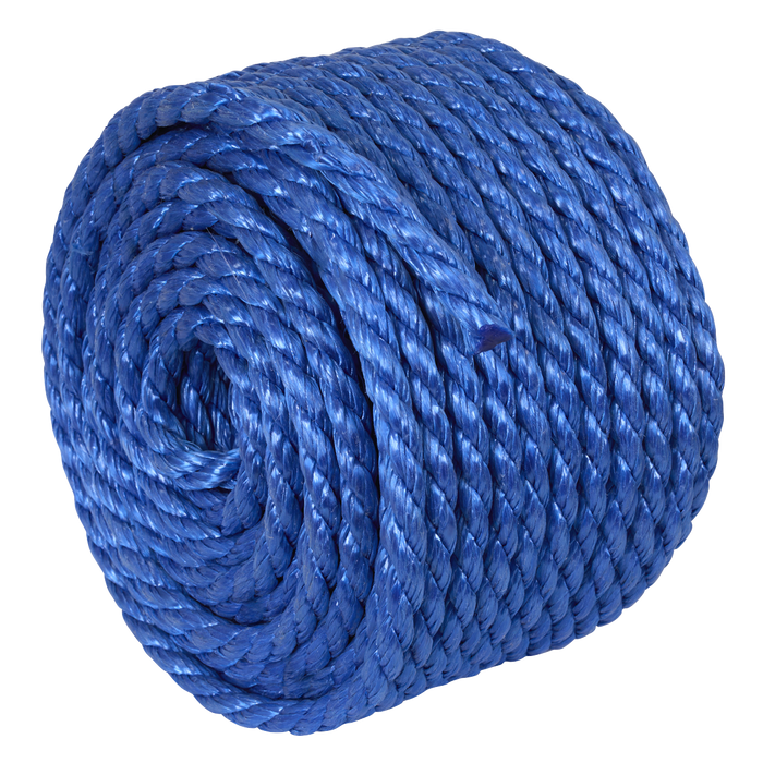10mm x 30m Polypropylene Split Film Twisted Rope, Blue | PR1030