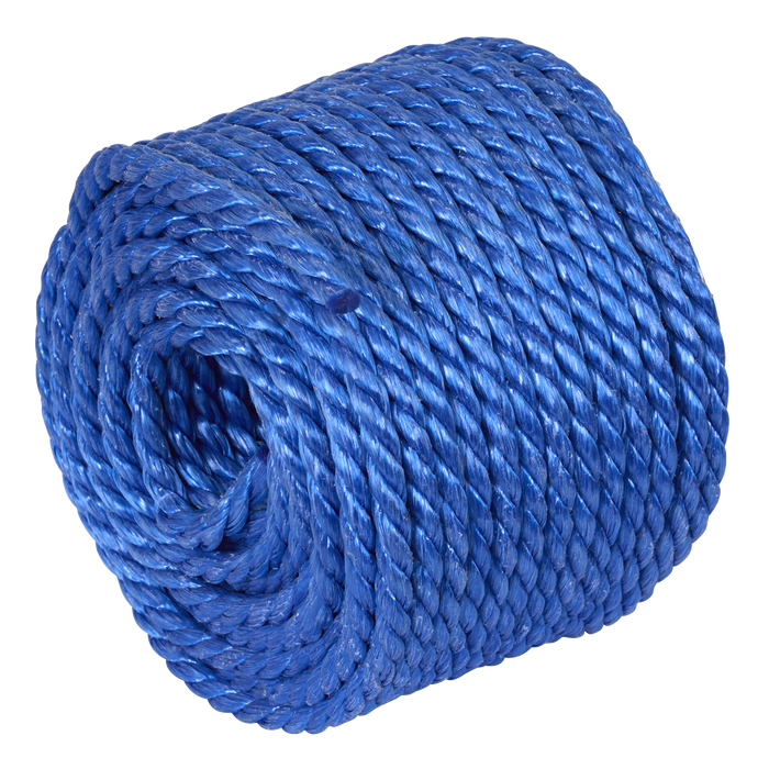 8mm x 30m Polypropylene Split Film Twisted Rope, Blue | PR830