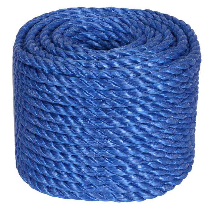 8mm x 30m Polypropylene Split Film Twisted Rope, Blue | PR830