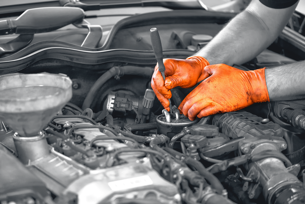 UniGloves PRO.TECT Heavy Duty Orange Nitrile Gloves | GA005