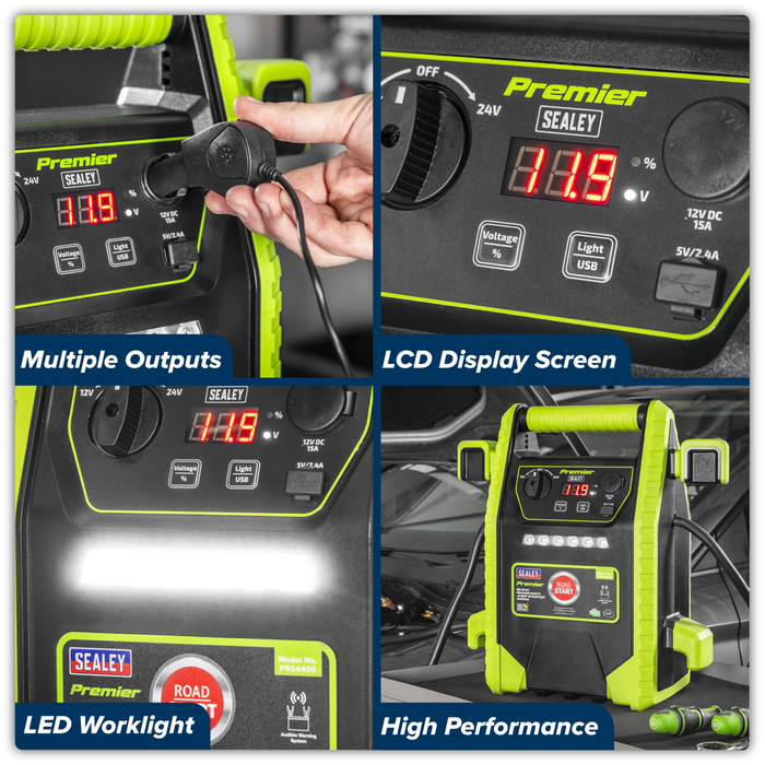 Premier 12/24V RoadStart® Jump Starter 4400A Peak Amps | PRS4400
