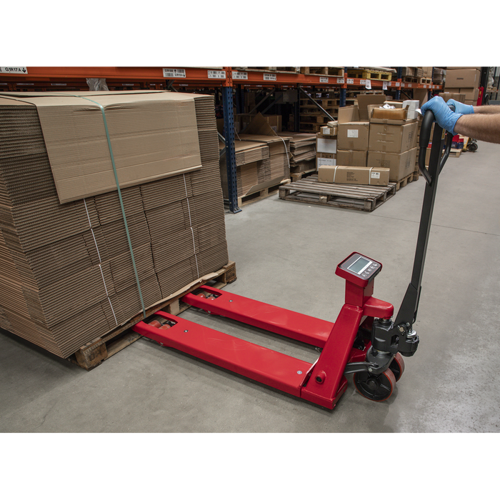 Pallet Truck with Scales 1150 x 555mm 2000kg Capacity | PT1150SC