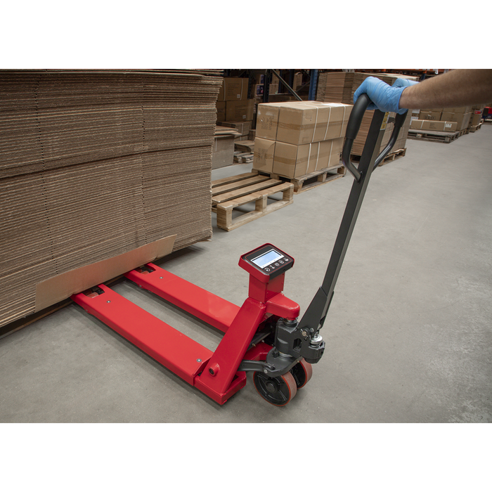 Pallet Truck with Scales 1150 x 555mm 2000kg Capacity | PT1150SC