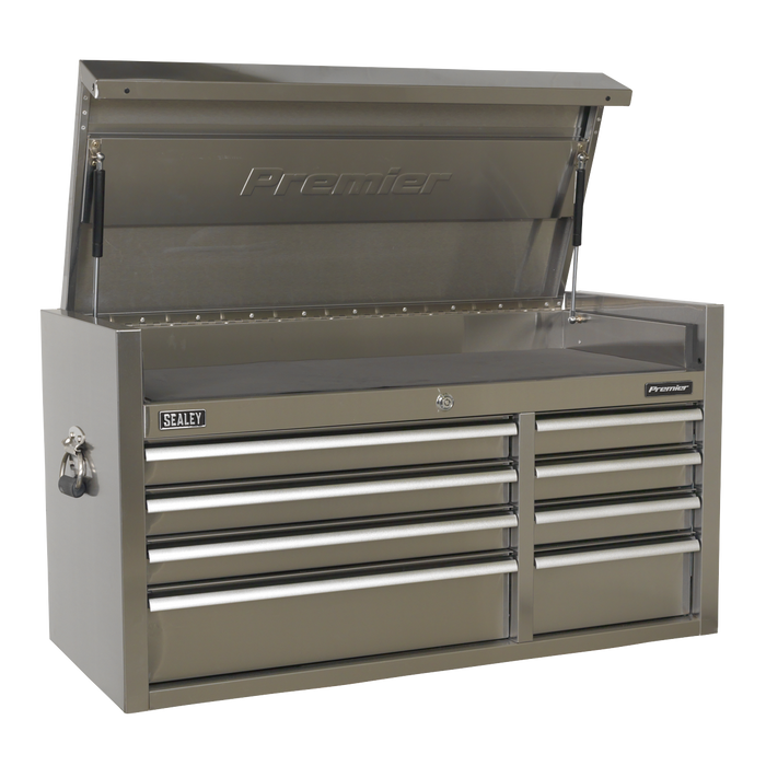 Premier™ Heavy-Duty Extra-Wide Topchest 8 Drawer 1055mm - Stainless Steel | PTB104008SS