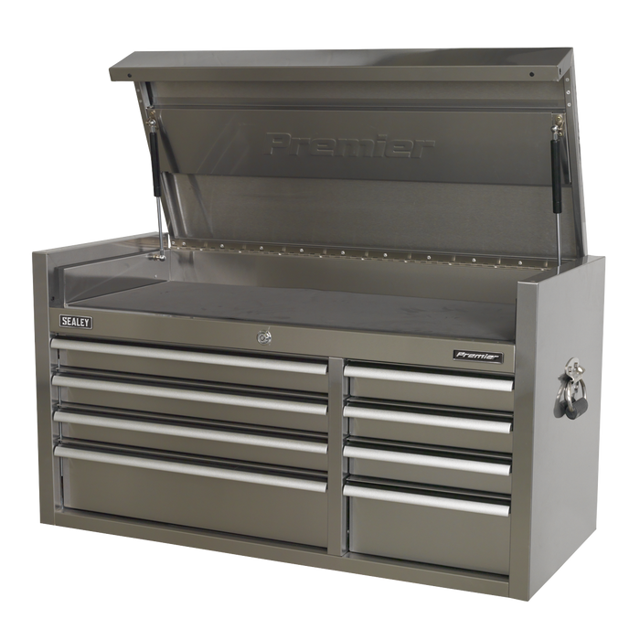 Premier™ Heavy-Duty Extra-Wide Topchest 8 Drawer 1055mm - Stainless Steel | PTB104008SS