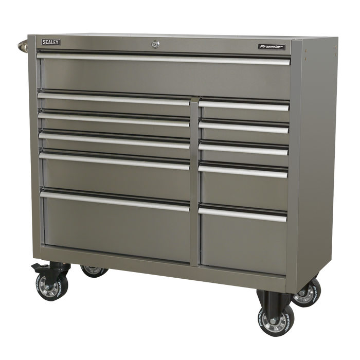 Premier™ Heavy-Duty Extra-Wide Rollcab 11 Drawer 1055mm - Stainless Steel | PTB105511SS