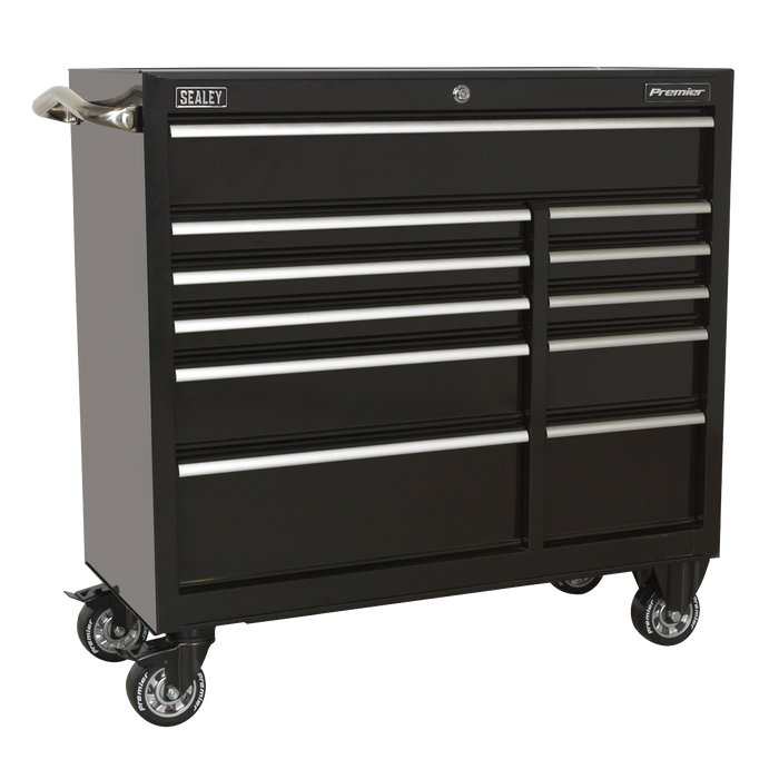 Premier™ Heavy-Duty Extra-Wide Rollcab 11 Drawer 1055mm - Black | PTB105511