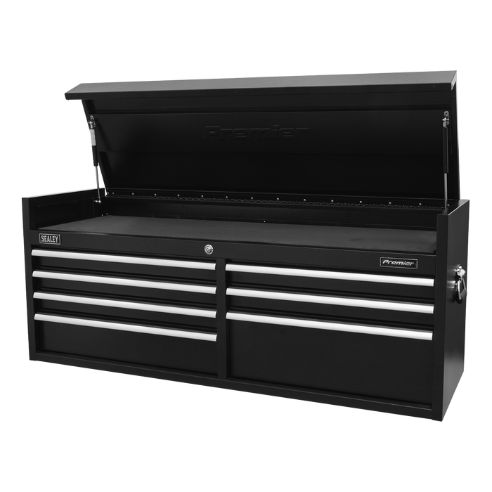 Premier™ Heavy-Duty Extra-Wide Topchest 7 Drawer 1415mm - Black | PTB141507