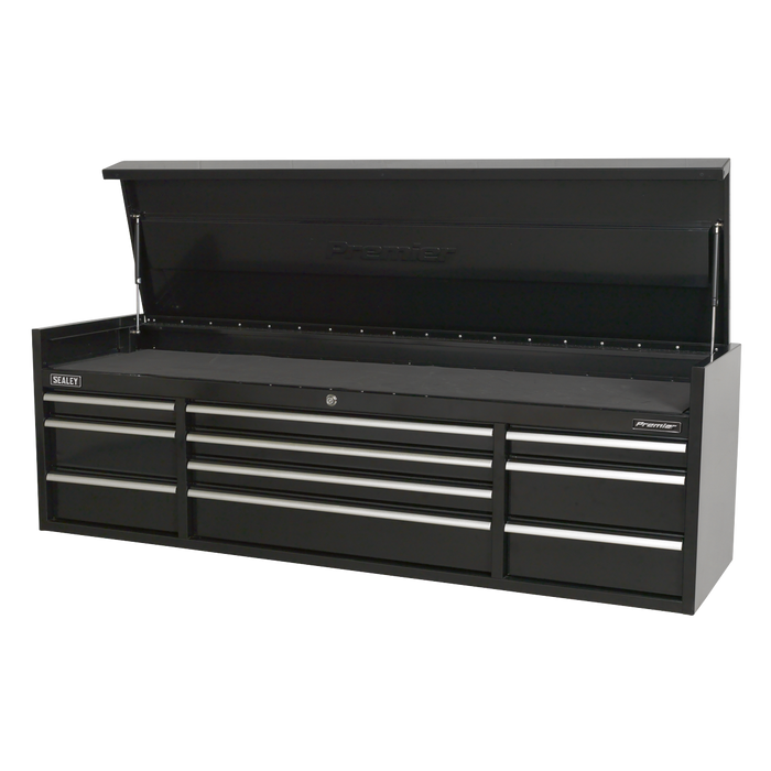 Premier™ Heavy-Duty Extra-Wide Topchest 10 Drawer 1830mm - Black | PTB181510
