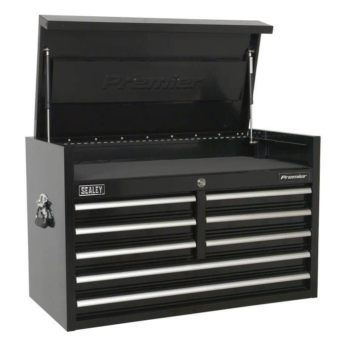 Premier™ Heavy-Duty Topchest 915mm 8 Drawer - Black | PTB91508