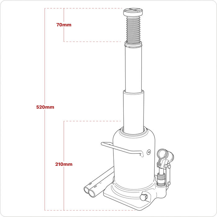 Viking Telescopic Bottle Jack 10 Tonne | PTBJ10S