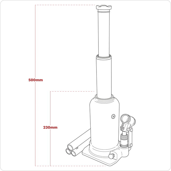 Viking Telescopic Bottle Jack 5 Tonne | PTBJ5S