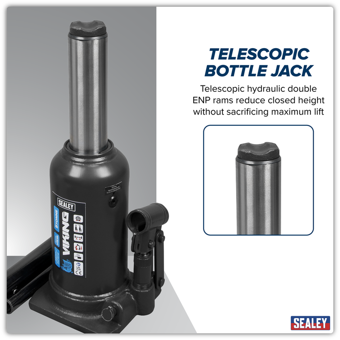 Viking Telescopic Bottle Jack 5 Tonne | PTBJ5S