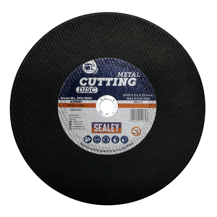 355 x 3mm Cutting Disc 25.4mm Bore | PTC/355C