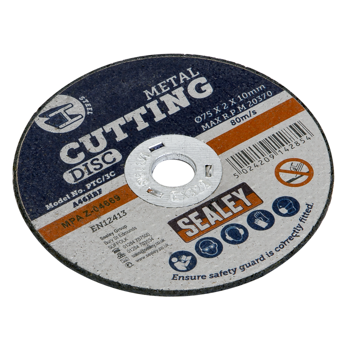 75 x 2mm Cutting Disc 10mm Bore | PTC/3C