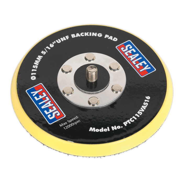 115mm Backing Pad Hook-and-Loop 5/16"UNF | PTC115VA516