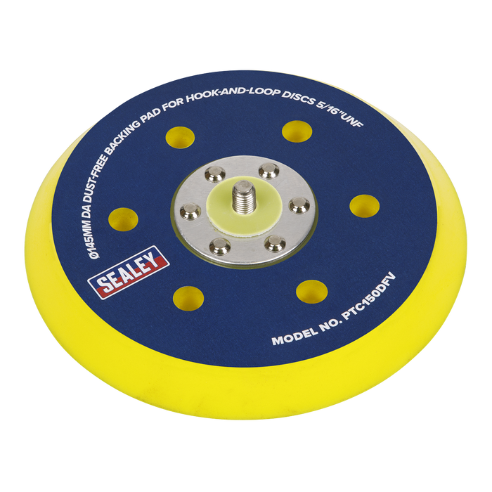 145mm DA Dust-Free Backing Pad for Hook-and-Loop Discs 5/16"UNF | PTC150DFV