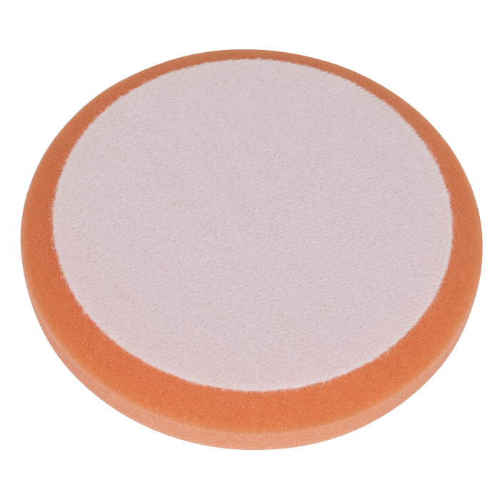 Hook-and-Loop Buffing & Polishing Foam Head 150 x 25mm - Orange/Firm | PTCCHV150O