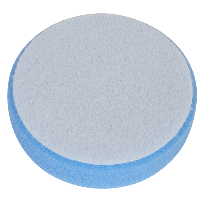 Hook-and-Loop Buffing & Polishing Foam Head 80 x 25mm - Blue/Medium | PTCCHV79B