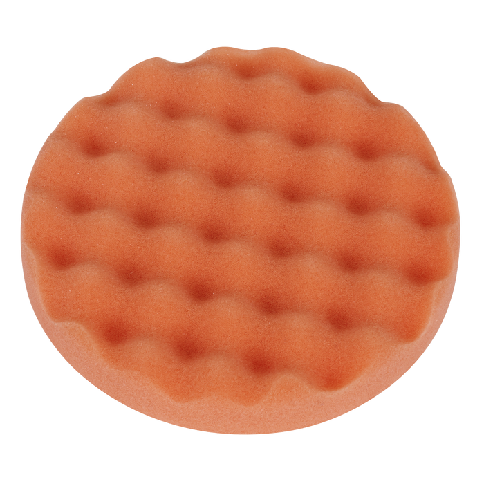 Hook-and-Loop Buffing & Polishing Foam Head 150 x 25mm - Orange/Firm | PTCCHW150O