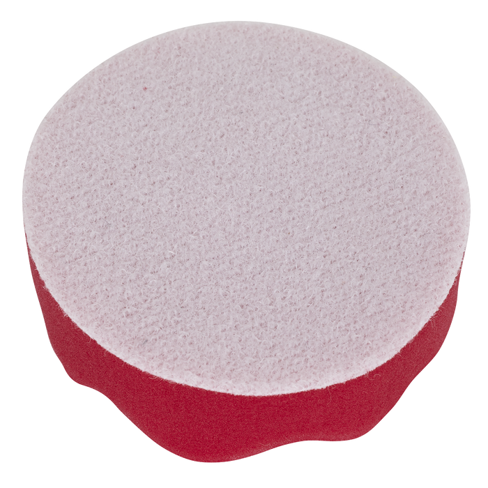 Hook-and-Loop Buffing & Polishing Foam Head 80 x 25mm - Red/Ultra-Soft | PTCCHW80R