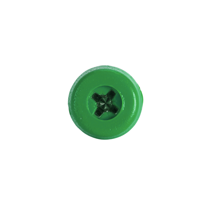 Numberplate Screws 4.8 x 18mm, Green - Pack of 50 | PTNPG