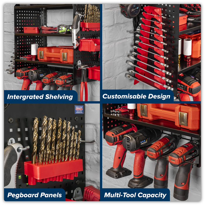 Power Tool Storage Rack with Shelves | PTSR4
